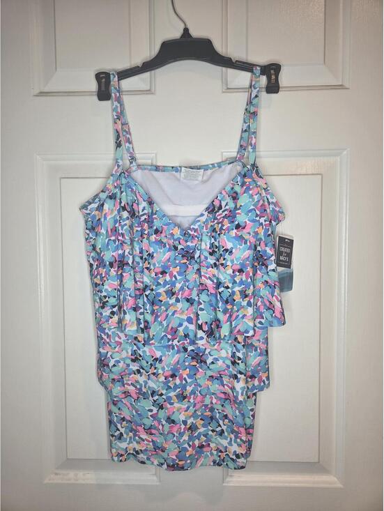 Swim Solutions Other - Size 16 - Swim Solutions Floral Print Tankini Swim Top
